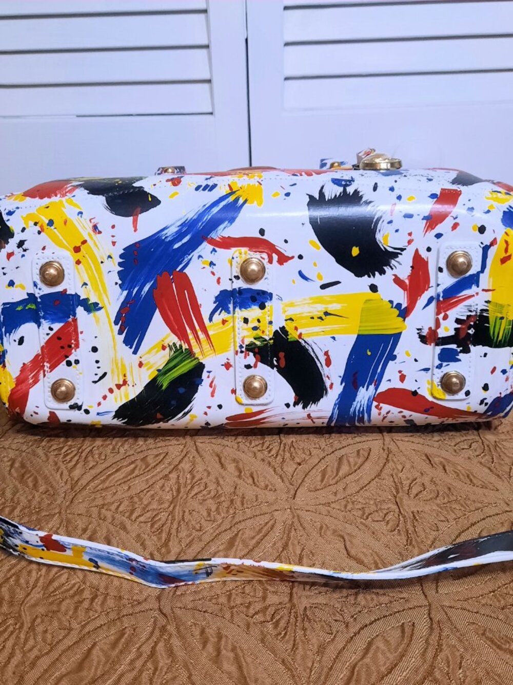 Vintage Dooney & Bourke Satchel Dooney & Bourke Dipinta Inspired Satchel - Picture 4 of 15